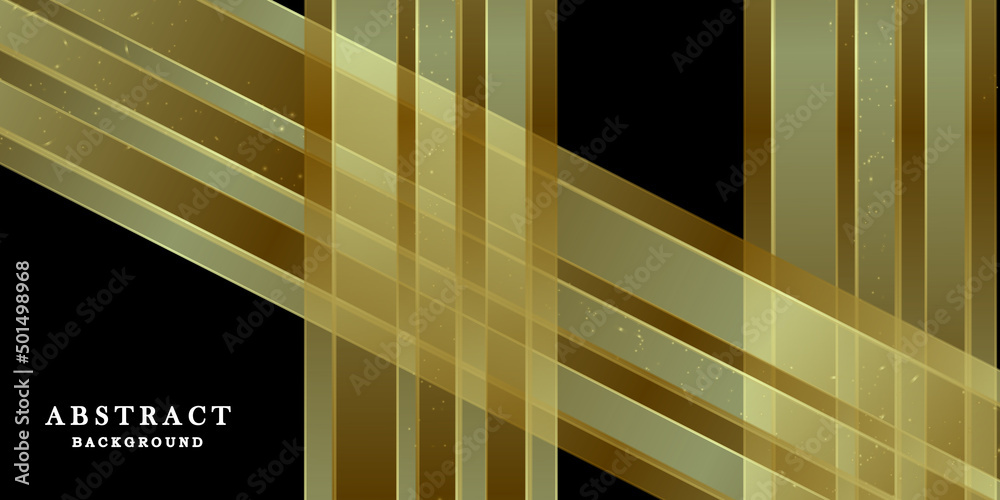 Obraz premium Abstract black gold background