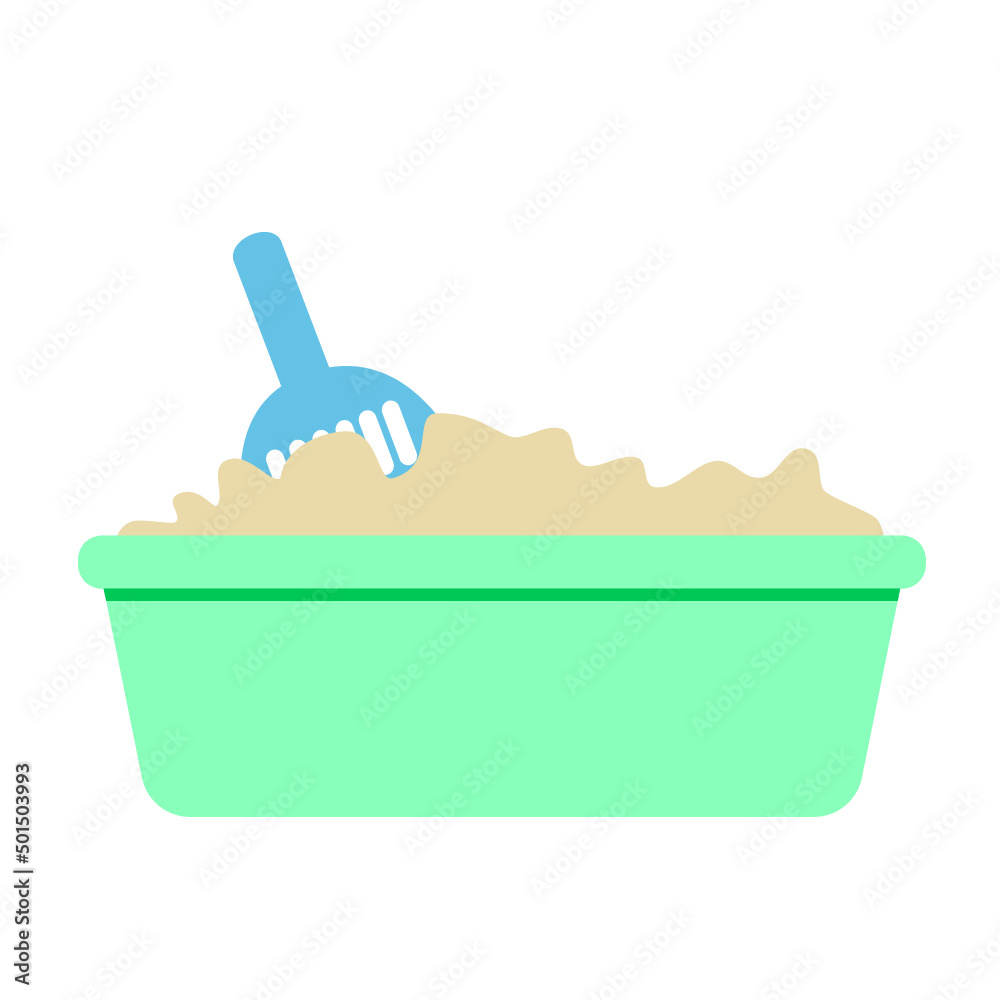 illustration of cat litter box. cat stuff pet accessories. isolated on background illustration of cat litter box. cat stuff pet accessories. isolated on background