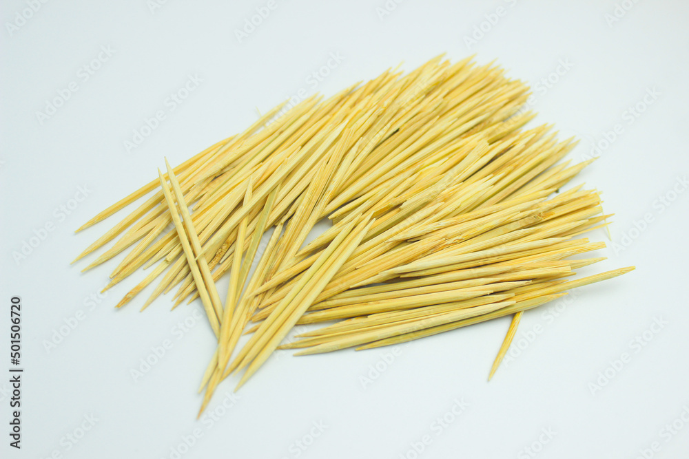 Wooden Toothpicks. Isolated