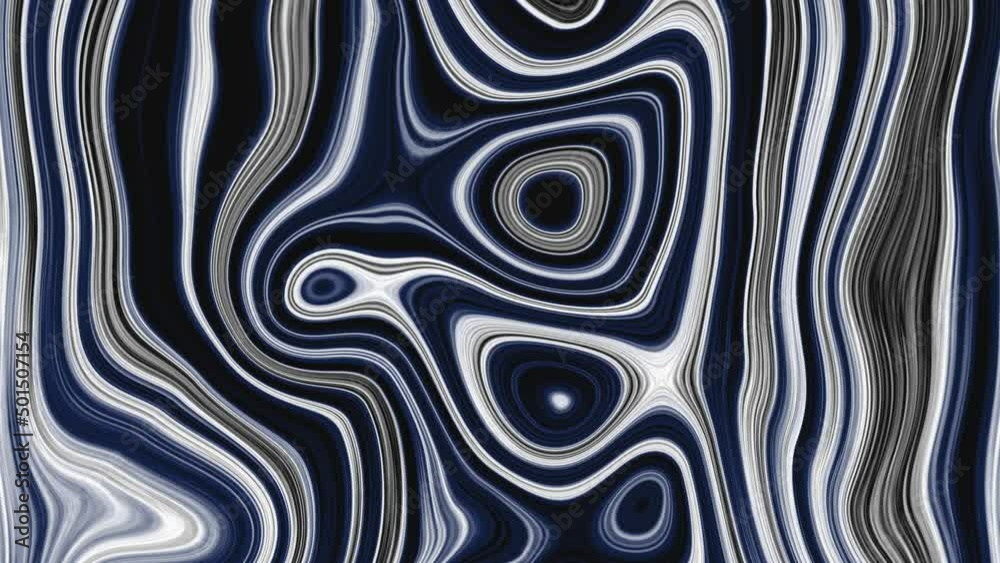 Blue Liquid Ink Animation Background