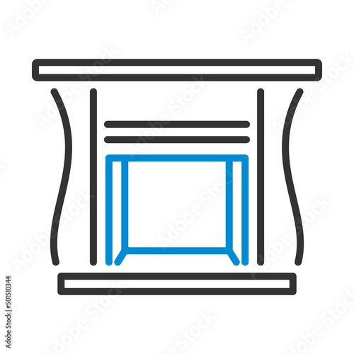 Fireplace With Doors Icon