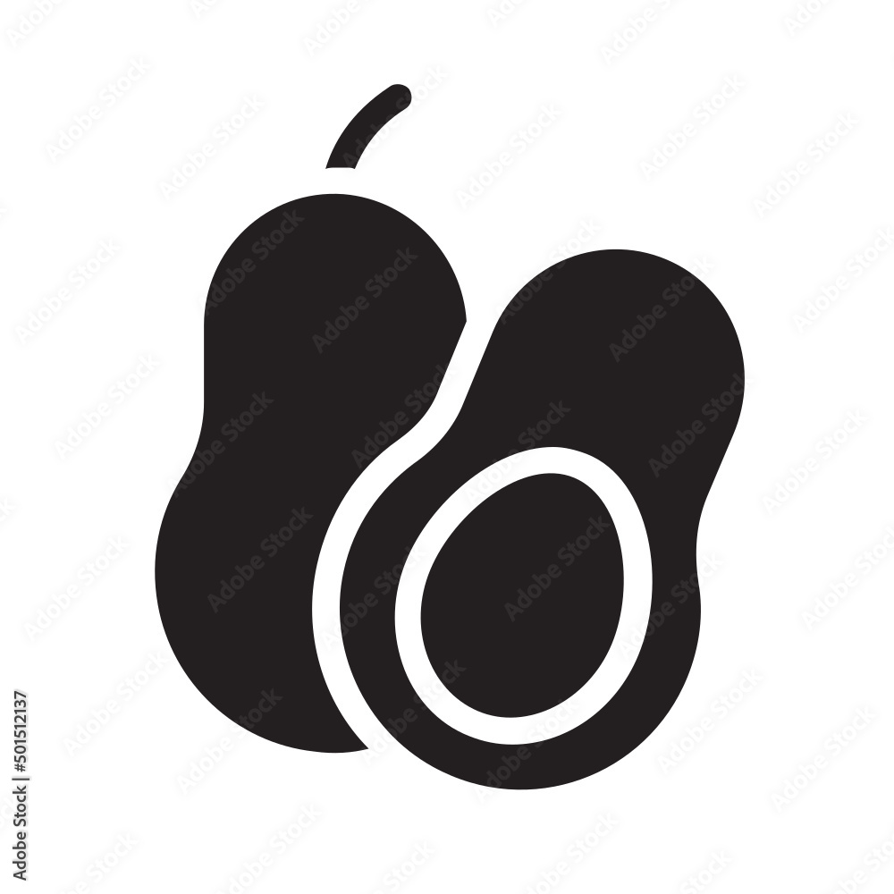 Avocado , Fruits solid icon. Avocado , Fruits solid icon.