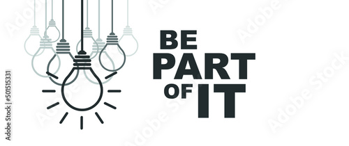 be part of it sign on white background	