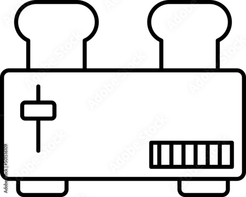 Toaster outline icon