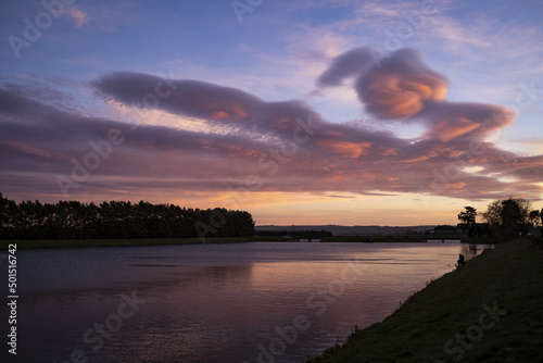 фотографія Scenic view of the Whittle Dene Reservoirs in Northumberland, England during sun