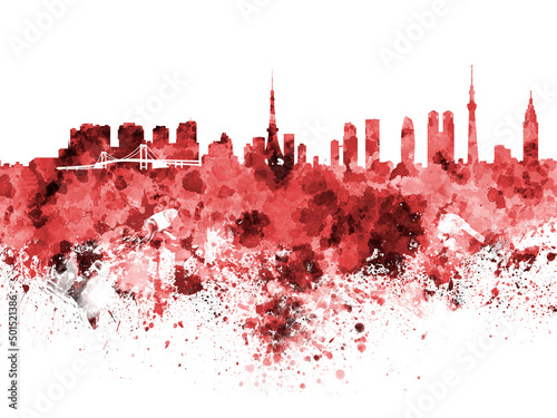 Photography Tokyo skyline poster