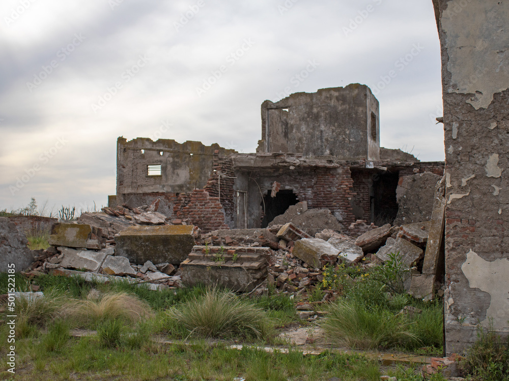 Ruins in Epecuén, Argentina