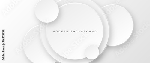 Modern abstract light silver background elegant circle shape design