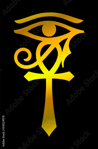 Ankh with Eye of Horus