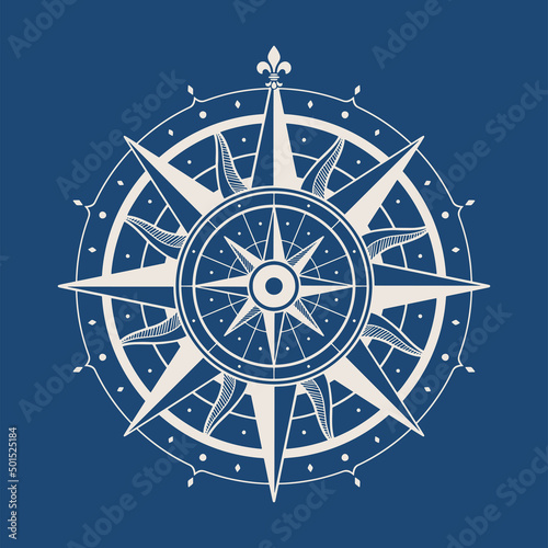 Wind rose compass