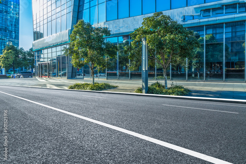 Fototapeta Naklejka Na Ścianę i Meble -  empty road in Suzhou town Square