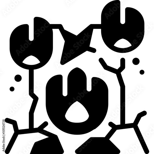 destroyed solid line icon