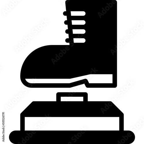 land mine solid line icon