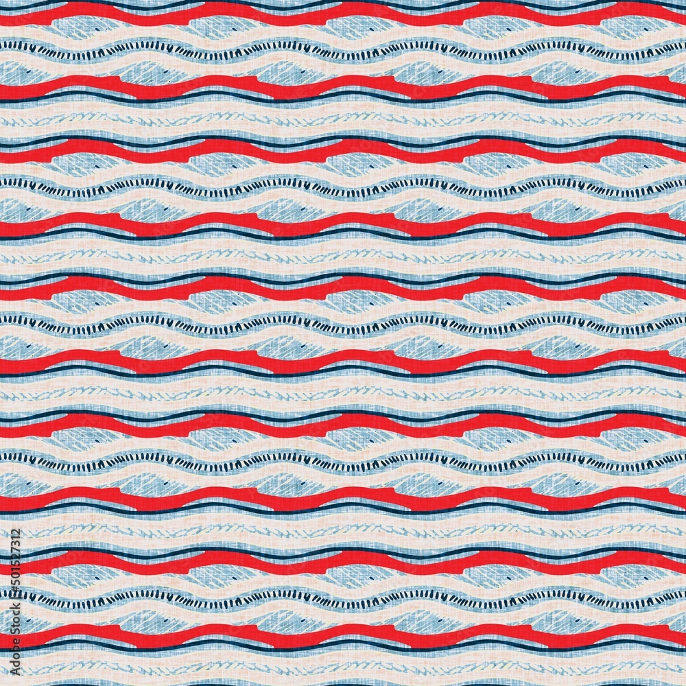 Indigo blue horizontal broken stripe nautical seamless pattern. Modern marine line striped sailor print. Classic nantucket fabric textile style. Summer maritime decor. Preppy masculine fashion print Indigo blue horizontal broken stripe nautical seamless pattern. Modern marine line striped sailor print. Classic nantucket fabric textile style. Summer maritime decor. Preppy masculine fashion print