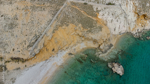 Beautiful Mala and Vela Luka bay on southeast of island Krk near town Baska, one of the most beautiful beaches of Adriatic sea and Croatia