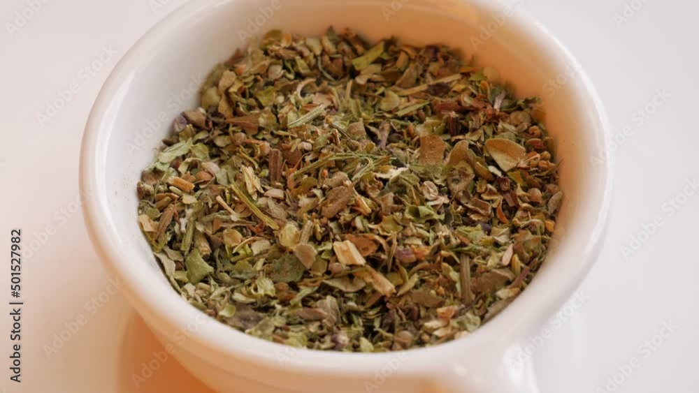 Dry spices for seasoning soup close-up Dry spices for seasoning soup close-up