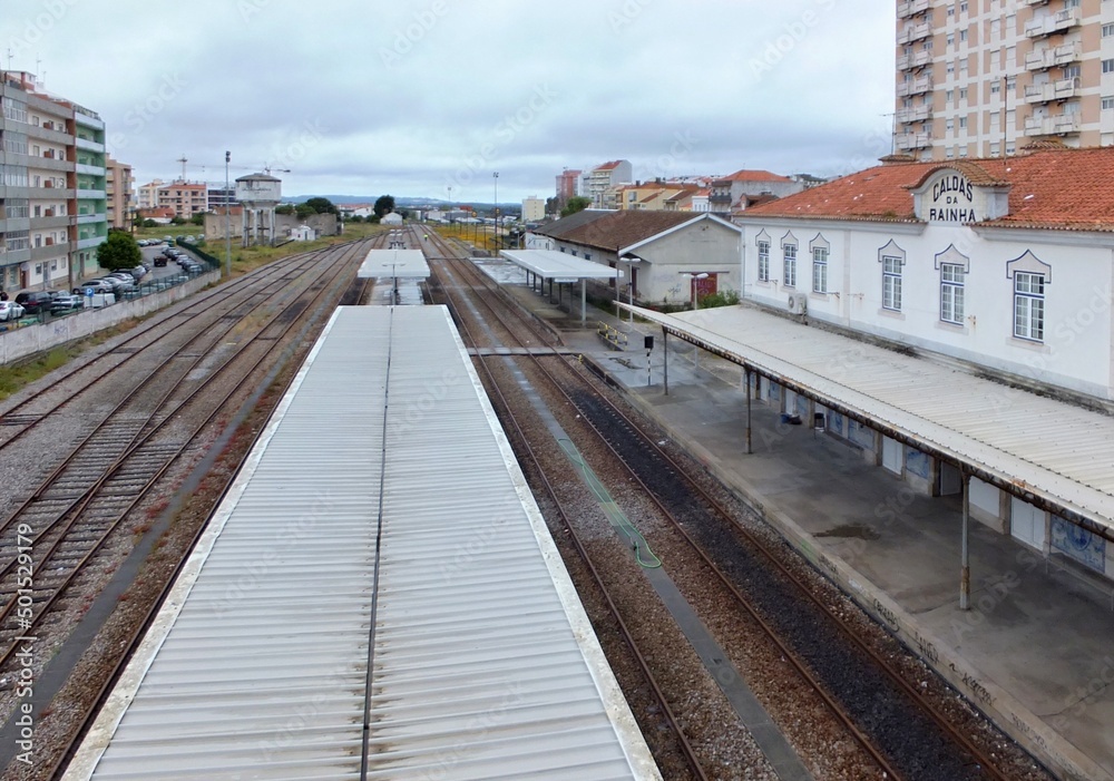 Train station in Caldas da Rainha, Centro - Portugal  