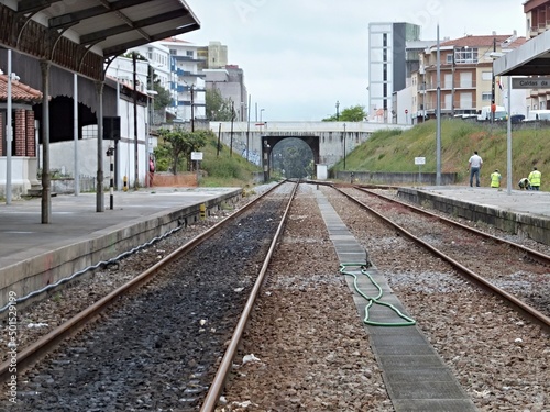 Train station in Caldas da Rainha, Centro - Portugal 