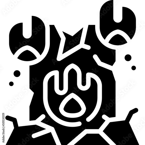 destroyed solid icon