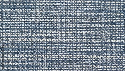 Texture of a fabric of dark blue and white color, studio