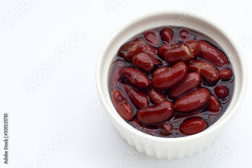 Sweet boiled red beans, Delicious dessert