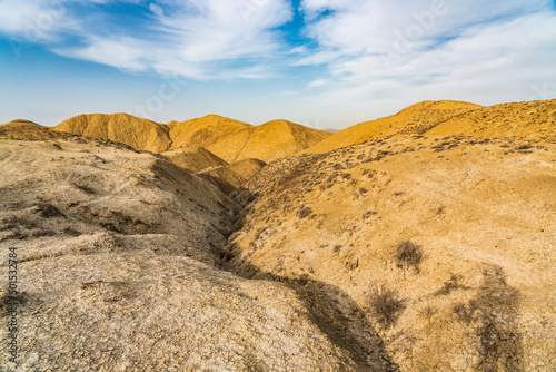 Ravines in the mountains area