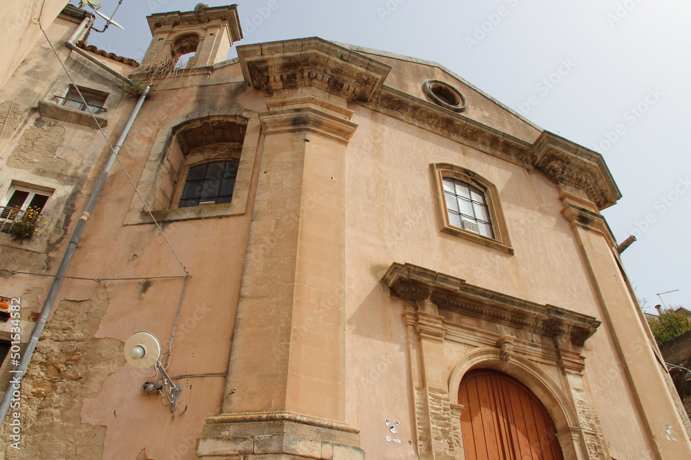 church (Santa Petronilla) in ragusa in sicily (italy) 