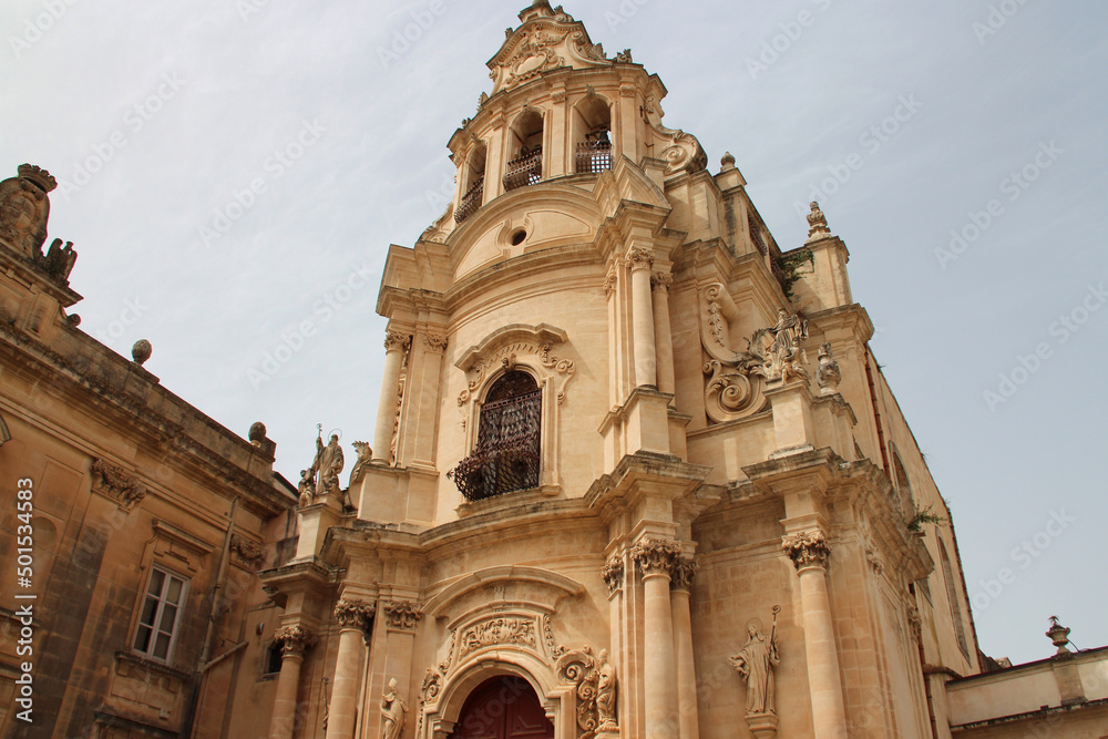 baroque church (st joseph) in ragusa in sicily (italy) 