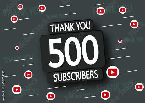 500 subscribers thank you. 500 subscribers black and white celebration