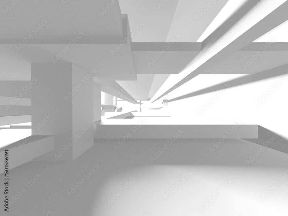 Fototapeta premium Abstract White Architecture Design Concept