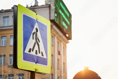 street sign in the city