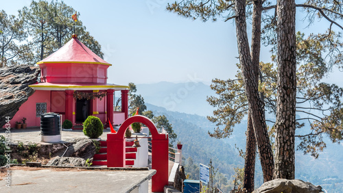 The famous Kasar Devi Temple, A Hindu shrine in Almora, Uttarakhand photo