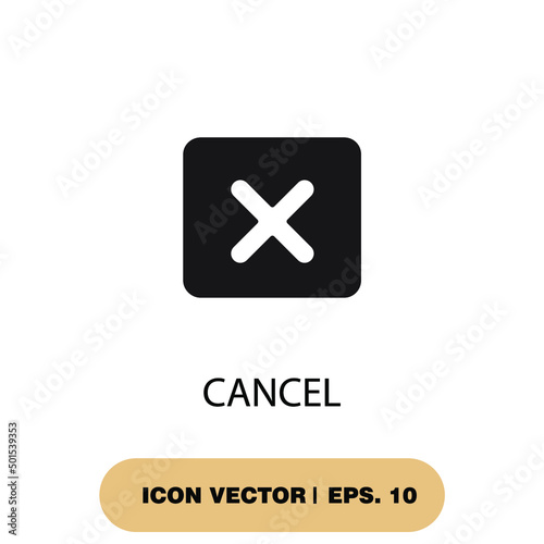 cancel icons  symbol vector elements for infographic web