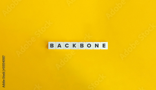 Fotografiet Backbone Word and Banner