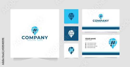 Parking location logo design and business card