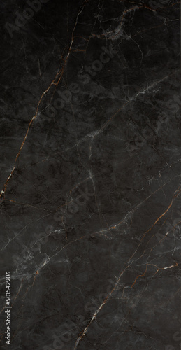 Obraz na płótnie black marble background. black Portoro marble wallpaper and counter tops. black marble floor and wall tile. black travertine marble texture. w salonie
