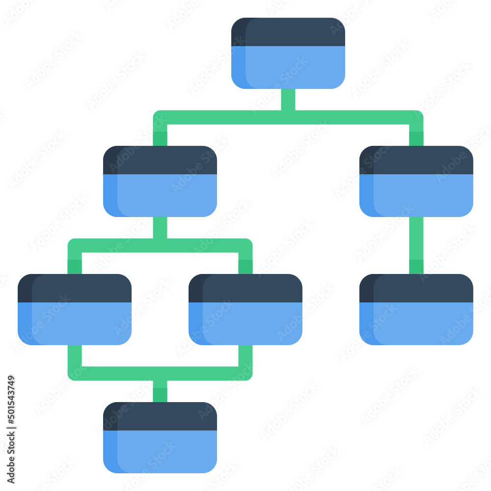 Data structure flat icon. Can be used for digital product, presentation, print design and more. Data structure flat icon. Can be used for digital product, presentation, print design and more.