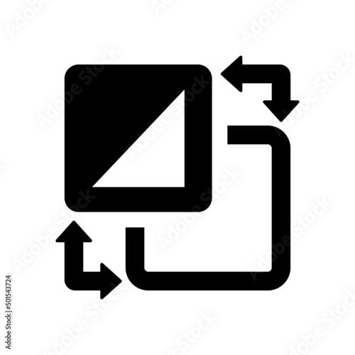 Stroke fill swap icon