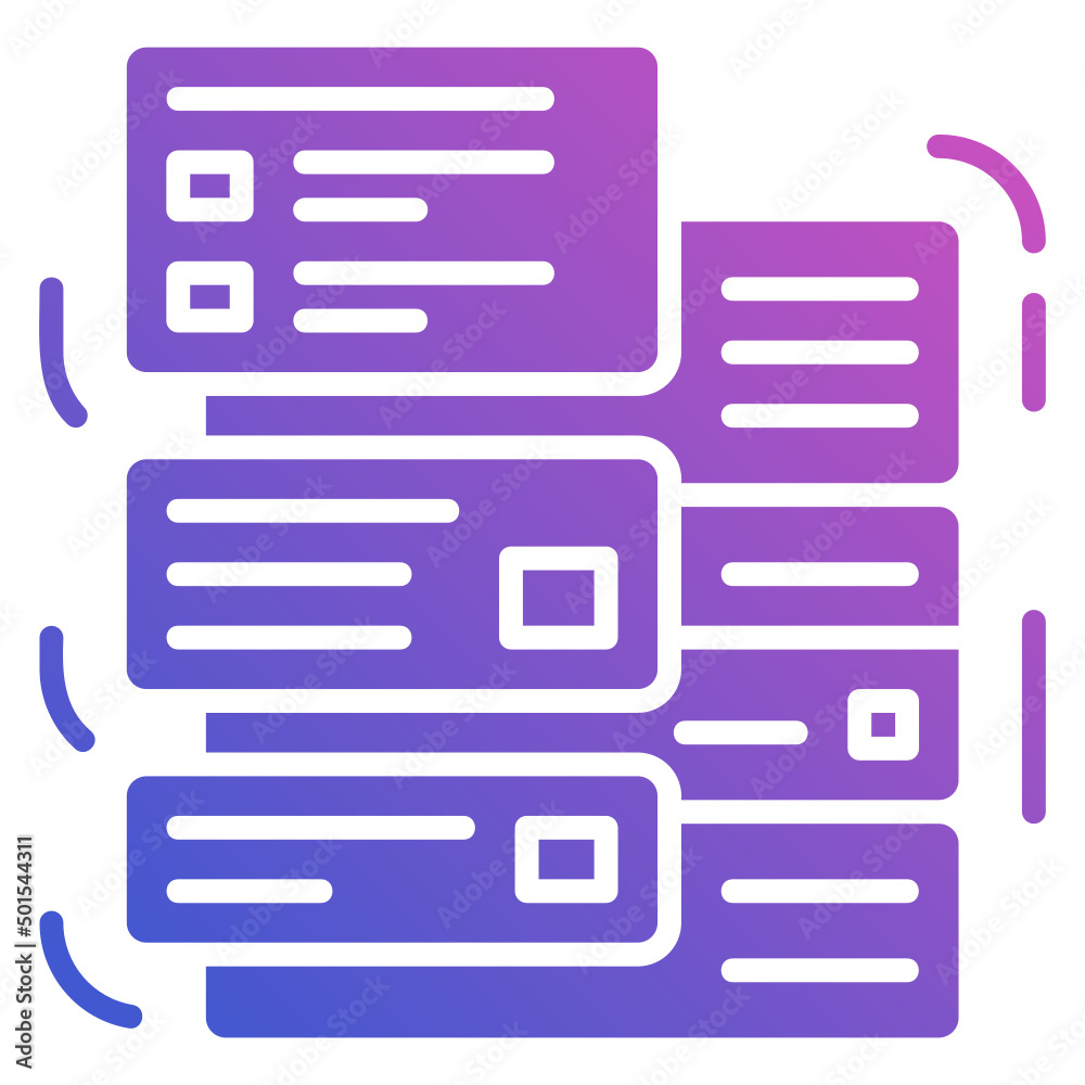 Database harddisk storage flat gradient icon. Can be used for digital product, presentation, print design and more. Database harddisk storage flat gradient icon. Can be used for digital product, presentation, print design and more.