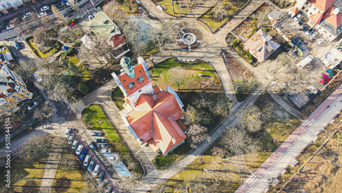 Sopot during early spring, baltic sea, beach in Poland