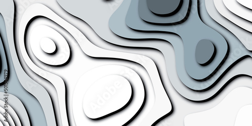 abstract background with lines, Abstract background with waves. Abstract papercut and multi layer cutout geometric pattern on vector, Abstract soft white background.