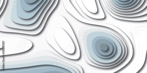 abstract background with lines, Abstract background with waves. Abstract papercut and multi layer cutout geometric pattern on vector, Abstract soft white background.