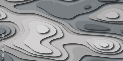abstract background with lines, Abstract background with waves. Abstract papercut and multi layer cutout geometric pattern on vector, Abstract soft white background.
