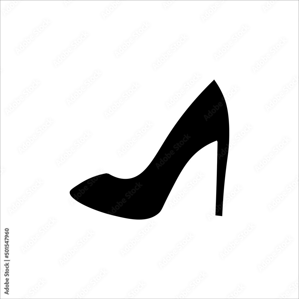 high heel shoe icon vector illustration symbol high heel shoe icon vector illustration symbol