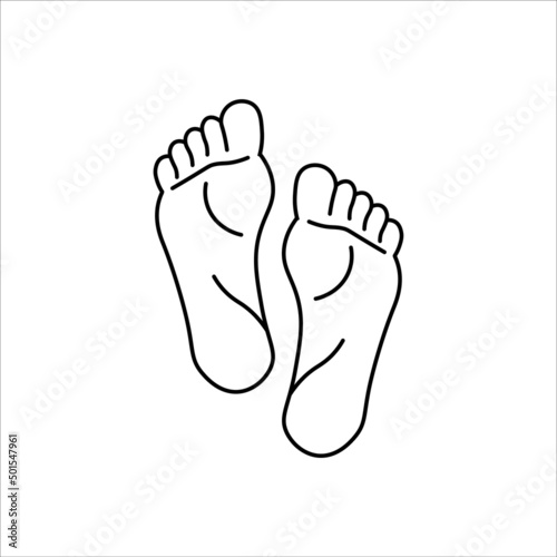 Legs, feet icon vector illustration symbol