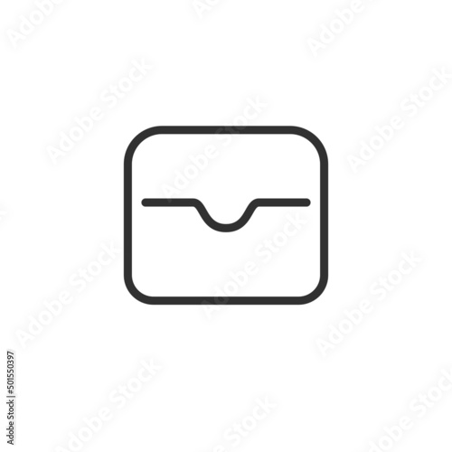 Modern wallet line vector i...