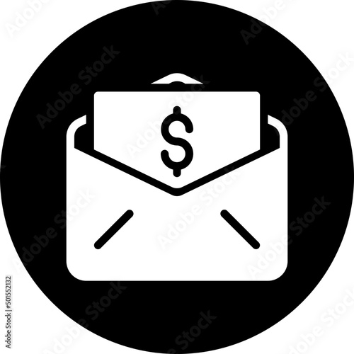 paycheck glyph icon