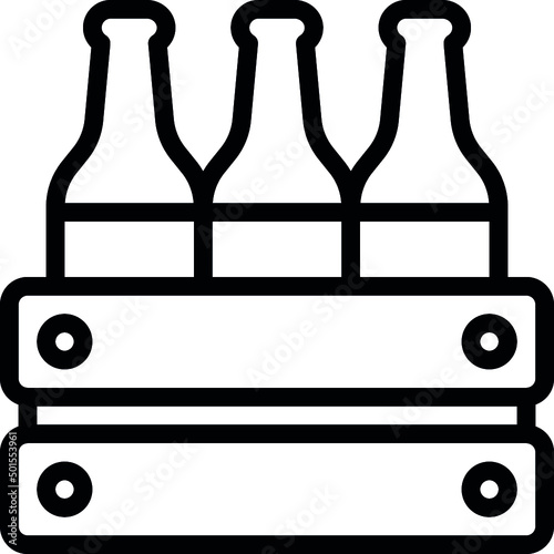 Beer Bottle Crate Icon