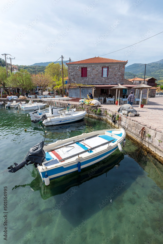 Skala Sikamineas Village view in Lesvos Island Skala Sikamineas Village view in Lesvos Island