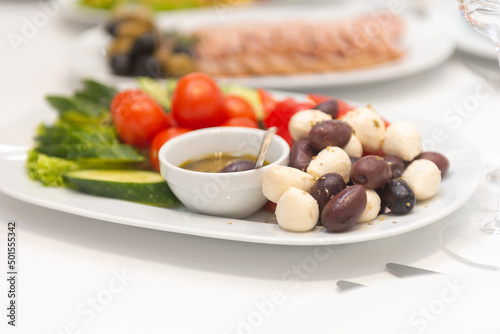salad with olives